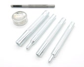Tool for attaching metal snaps, 6-piece set