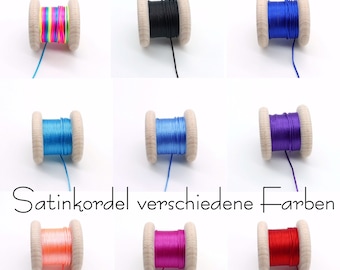 5 meters (0.46 EUR/meter), satin cord, satin cord, diameter approx. 1.5 mm