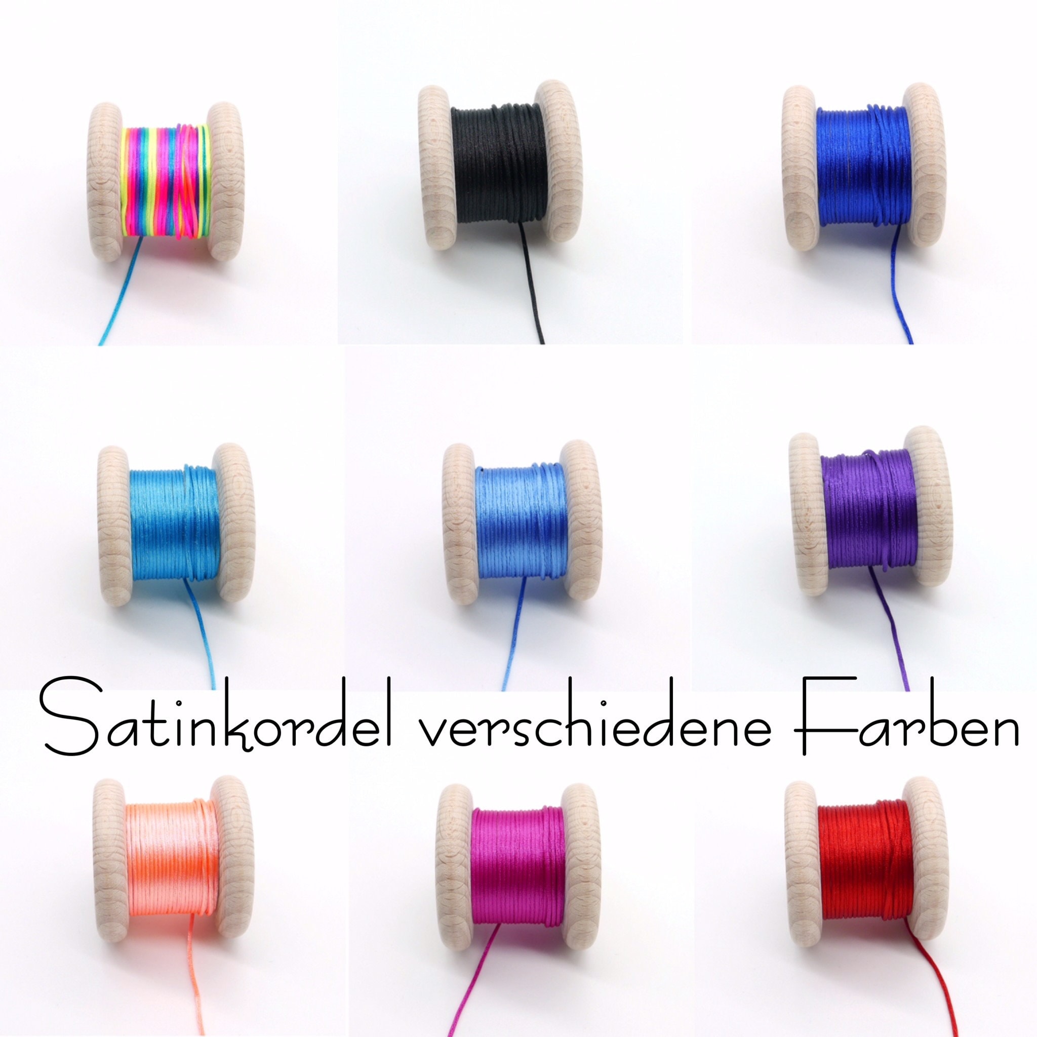 5 meters (0.46 EUR/meter), satin cord, diameter approx. 1.5 mm