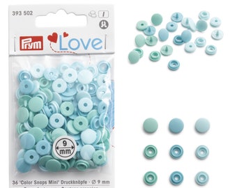 Prym Love Color Snaps, mini, diameter 9 mm