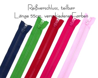Deelbare ritssluiting, 55 cm
