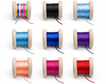5 meters (0.46 EUR/meter), satin cord, diameter approx. 1.5 mm