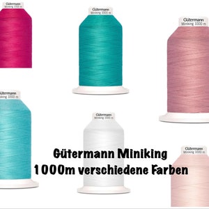Gütermann sewing thread Miniking - overlock thread, various colors