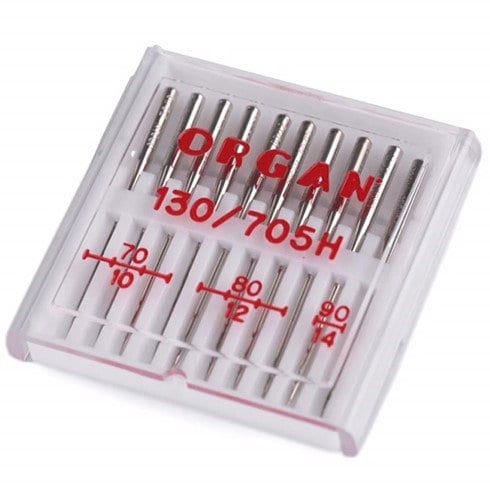 5 Pk. Size 10 Organ Home Sewing Machine Needles Universal 