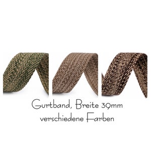 1 Meter Gurtband beige, 39 mm