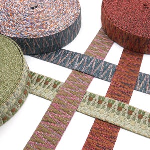1 Meter Gurtband Inka, Breite ca. 38mm, verschiedene Farben