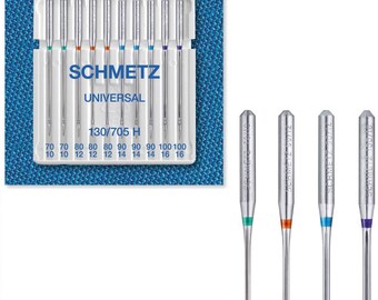 10 Schmetz 130/705 Universal Sewing Machine Needle Set, 70-80-90-100
