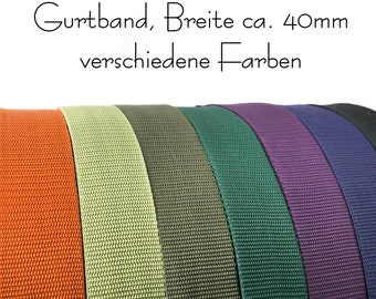Sangle de 40 mm x 3 m | Vendue au mètre pour sacs, sacs à dos et couture DIY