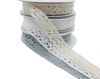 2 meters (1.50 EUR/meter) cotton lace, different colors