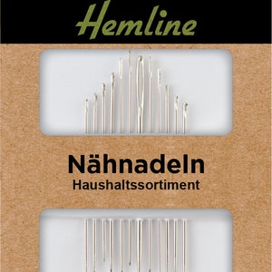 Nähnadel-Set, Handnadeln-Set, 12 Nadeln von Hemline Bild 2