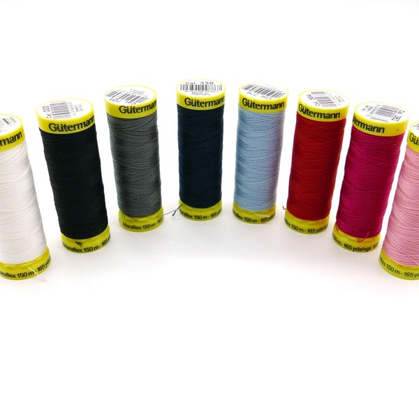 Gütermann sewing thread Maraflex, various colours to choose from (0.025 EUR/meter)