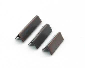 Antique Copper Webbing End Caps 25 mm 32 mm 38 mm – Set of 2 Metal End Caps for Bags & Backpacks – DIY Accessories