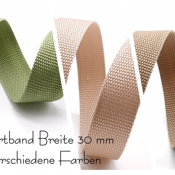 3 Meter (0,90 EUR/m), Gurtband, 30mm