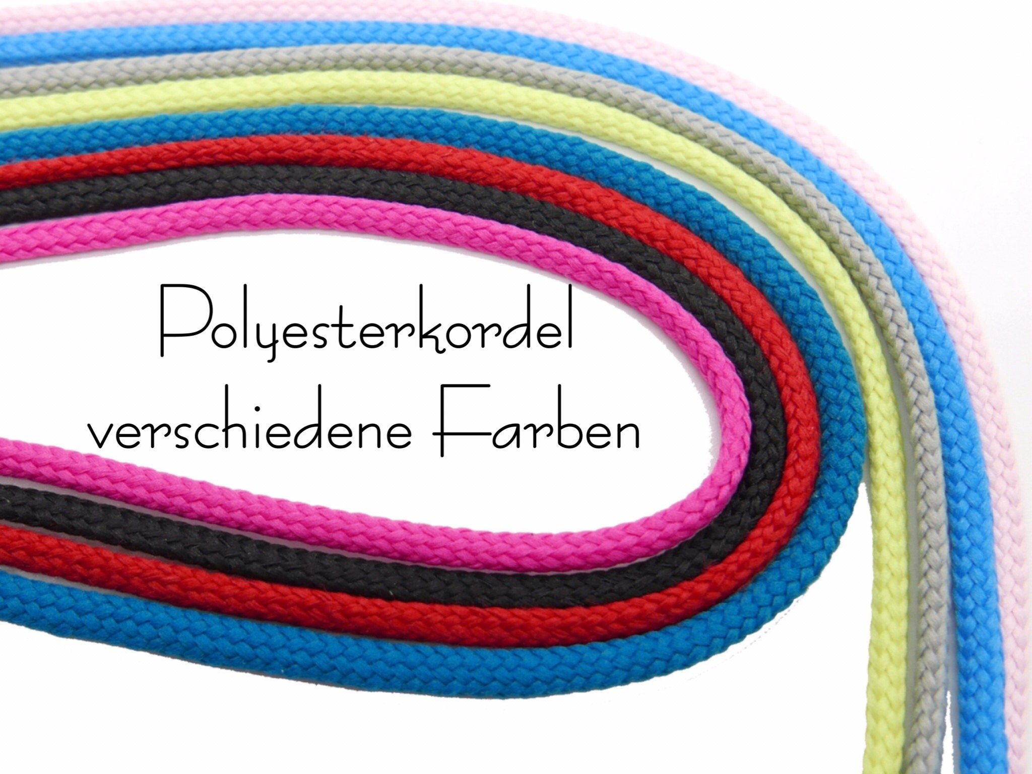 5 metros (0,58 EUR/metro), cordón de poliéster, diámetro 4 mm