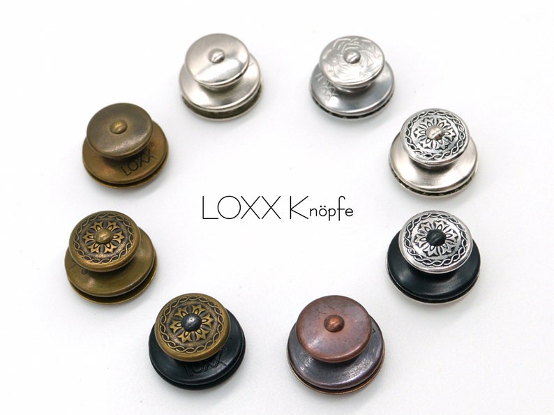 LOXX Knöpfe, verschiedene Designs und Farben Bild 2