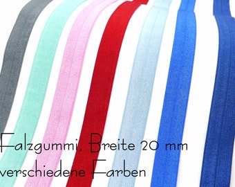 2 mètres (1,60 EUR/mètre) de ruban de reliure élastique en caoutchouc pliable, différentes couleurs au choix