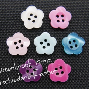 10 mini-bloemknopen, bloemknopen, diameter ca. 12 mm, verschillende kleuren om uit te kiezen afbeelding 2