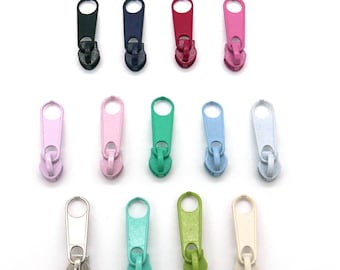 Schieber/Zipper, 3mm, 10 Stück, verschiedene Farben zur Auswahl