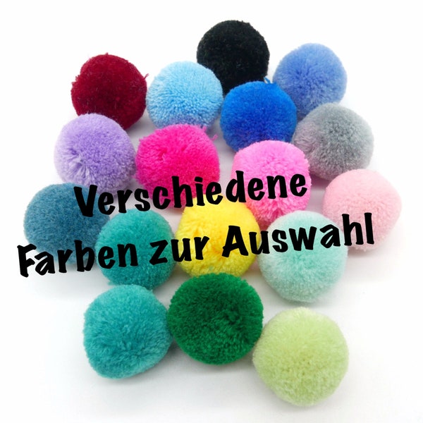 Bommeln Pompons, 30 mm, 5 Stück