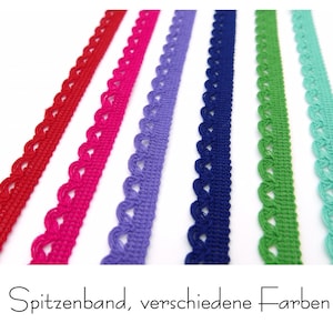 3 Meter 0,95 EUR/m Spitzenband Zierband, Verschiedene Farben Bild 1