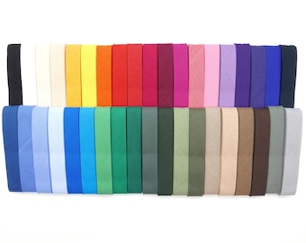 Gütermann bias tape 3 m – cotton 20 mm pre-folded, sewing accessory for binding tape, many colors
