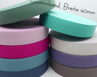 40 mm solid color elastic band – 1 meter | Elastic band by the meter | Lingerie elastic for underwear & DIY | Soft elastic band for sewing
