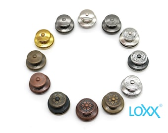 LOXX-knoppen, verschillende designs en kleuren