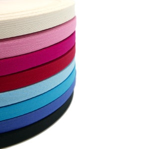 3 meters (0.80 EUR/meter), twill tape, hoodie tape, woven tape, seam tape - various colors
