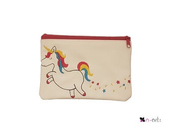 kleine Kosmetiktasche Einhorn