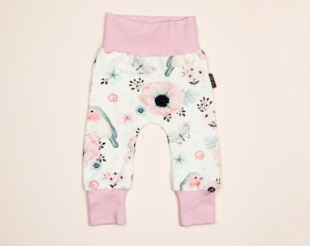 Pumphose Cozy Pants Baby Vögel creme Größe 62 Sofortkauf