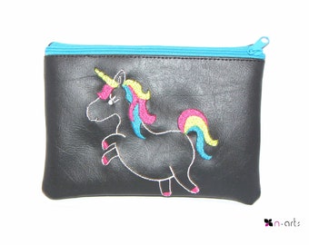 kleine Kosmetiktasche Einhorn