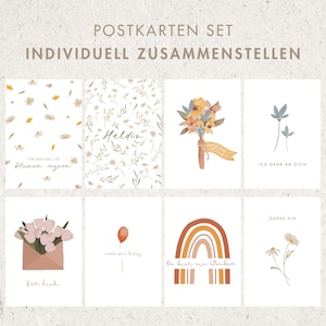 Postkarten SET - individuell zusammenstellen / Karten Set - Grußkarten, Geburtstag, zur Geburt, alles Liebe, Weihnachten