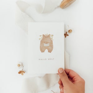 Postkarte Hallo Welt - A6