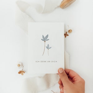 Postkarte ich denk an dich - A6