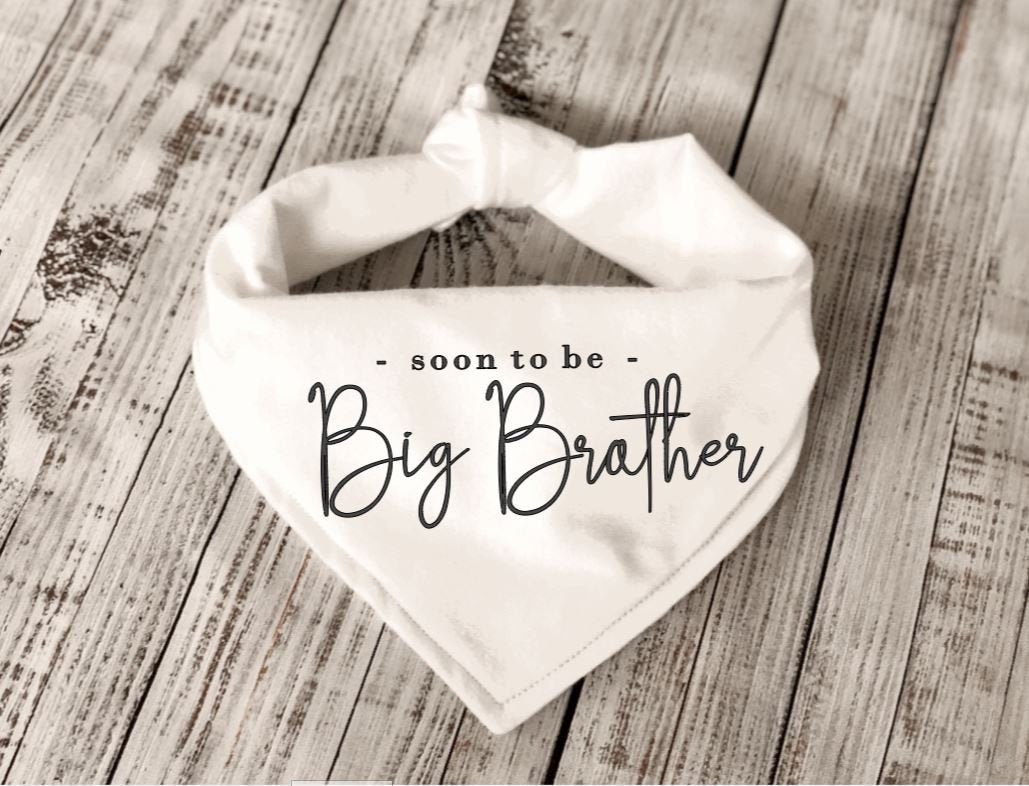 Pregnancy Announcement Dog Bandana Custom Personalized Etsy