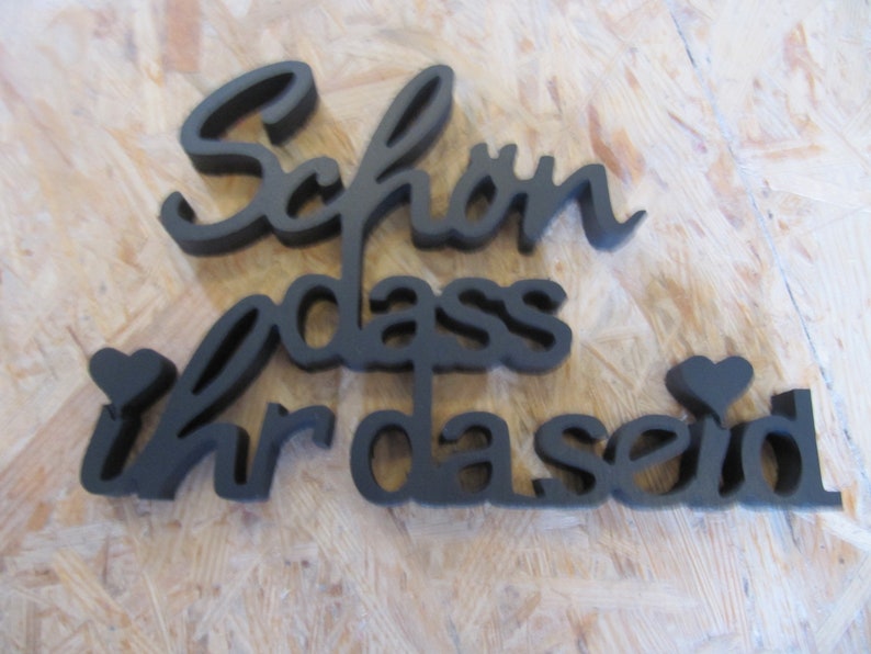 Schriftzug SCHÖN dass IHR da Seid mit Herz aus Holz Etsy.de