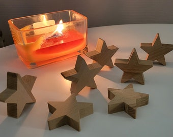 Mini Sternen Set bestehend aus sieben (7) Sternen  - Weihnachten -