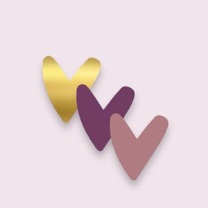 Aufkleber Herz Mix | Sticker Geburtstag Etiketten Hochzeit