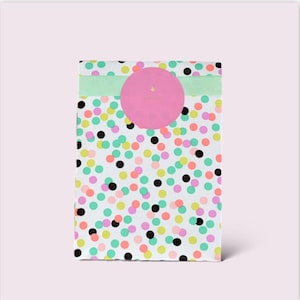 Geschenktüten Papiertüten Punkte | Konfetti  Flatbags Punkte Kids Geschenkverpackung Sommer