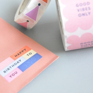 Aufkleber "Geburtstag Colorblock"  | Rund  verschiedene Farben