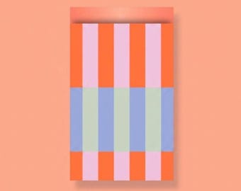 Geschenktüten kariert rot, blau | Papiertüten Flatbags Geschenktüten