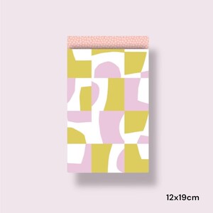 Geschenktüten Mosaik Retro Papiertüten Flatbags Geschenktüten