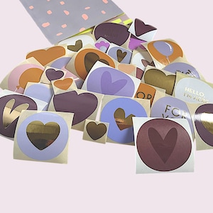 Stickerset Stickermix 30 Stück Flieder