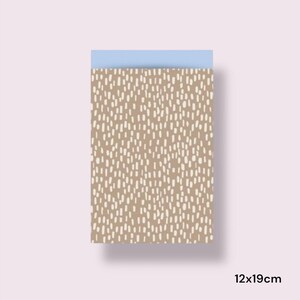 Geschenktüten Punkte, Sparkle nachhaltig beige / hellblau | Papiertüten Geschenkverpackung Kindergeburtstag
