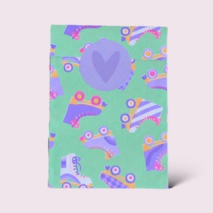 Geschenktüten Kindergeburtstag  | Rollschuhe  bunt | Papiertüten Flatbags