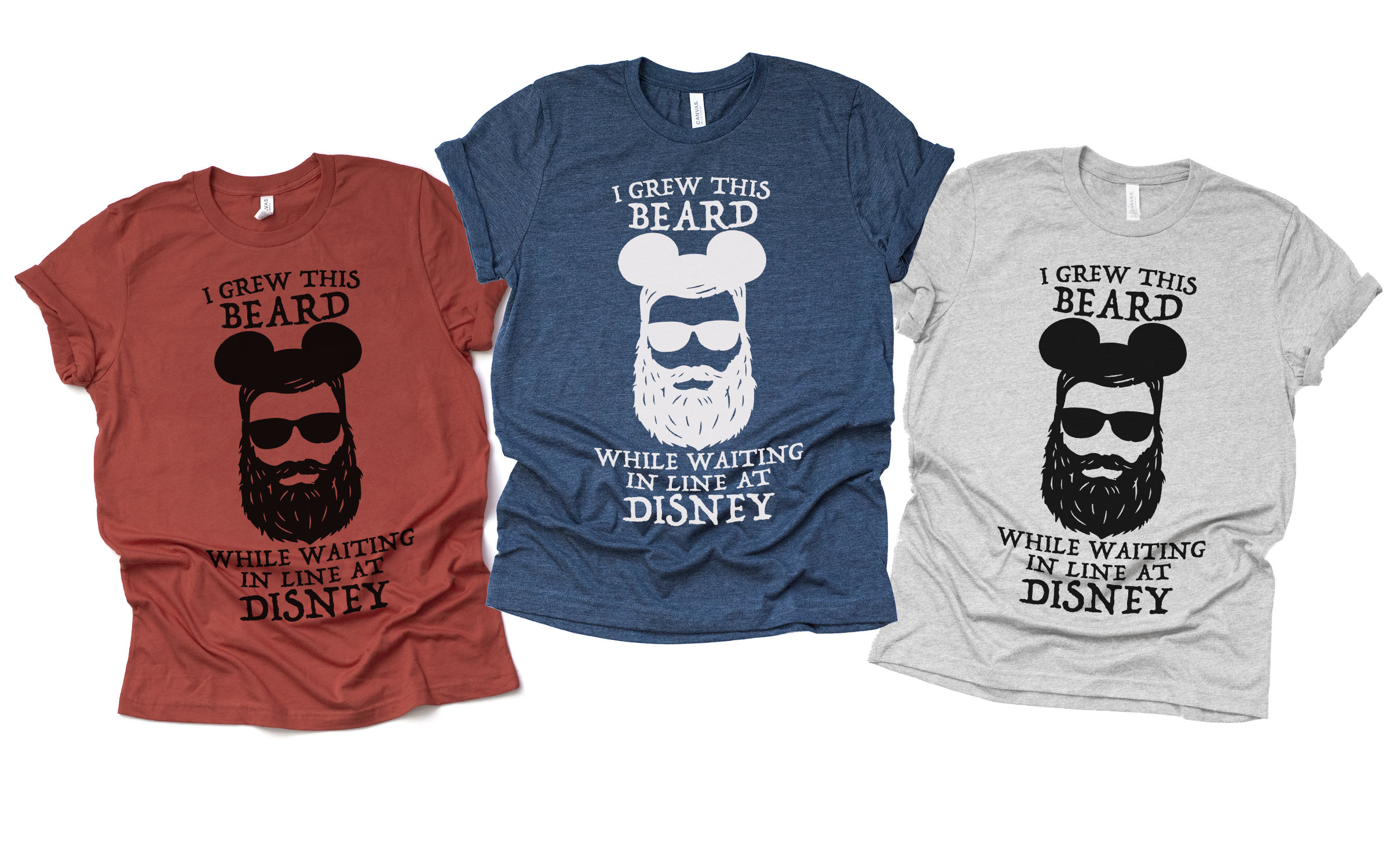 Men's Disney Shirts, Disney Shirt, I Grew This Beard in Line at Disney,  Disney Beard Shirt, Disney Shirts, Unisex Disney Tees 