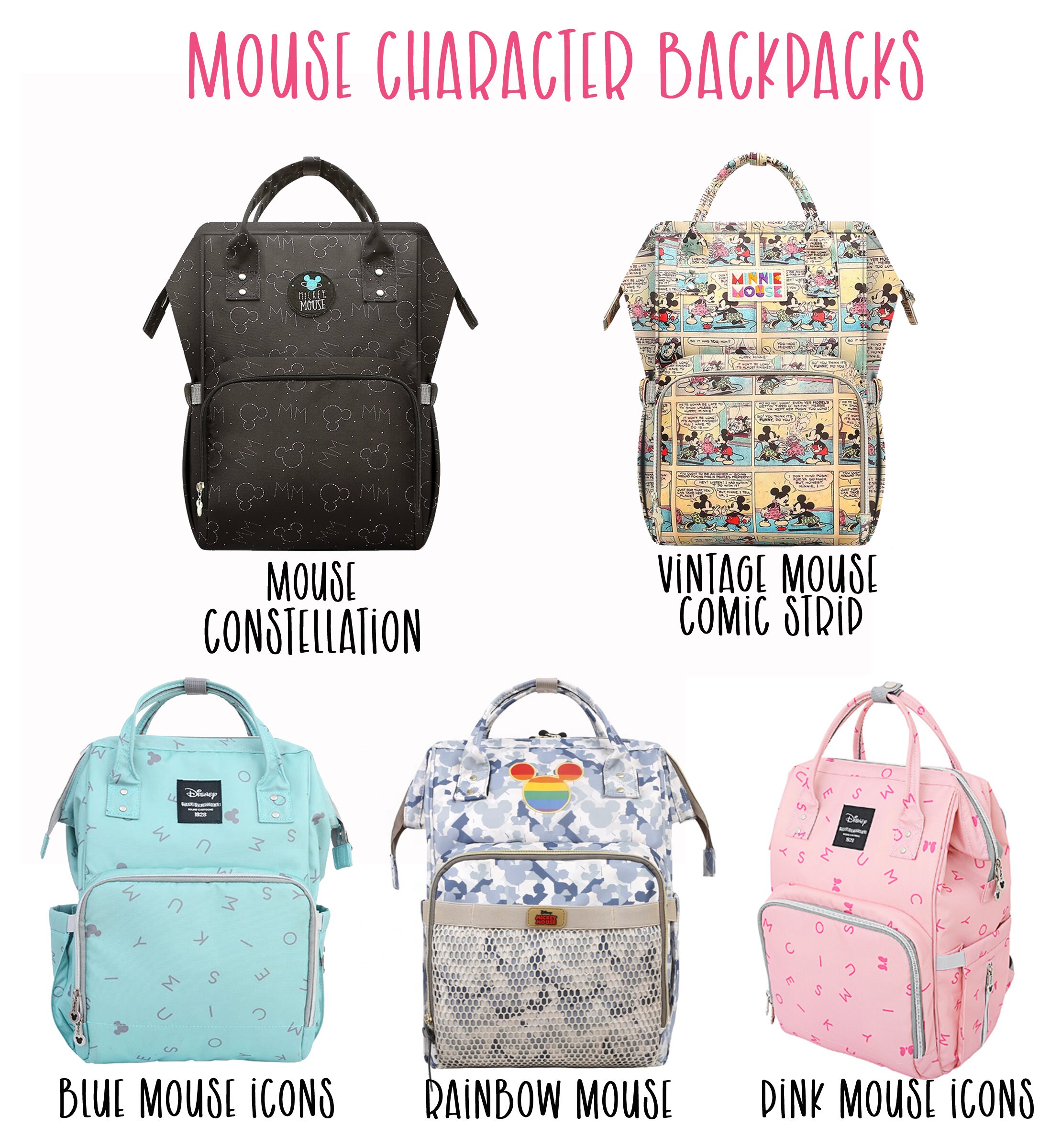 Disney Diaper Backpack Disney Diaper bag FREE SHIPPING Etsy