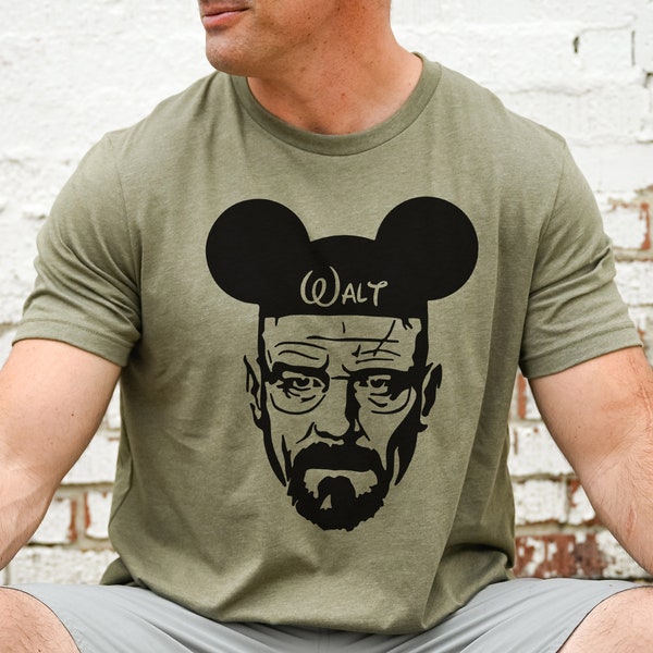 Walter White Disney T-shirt, Men's Disney Shirt, Funny Disney Shirt, Breaking Bad Mickey Shirt, Walt Disney Men's Shirt, Walt Shirt