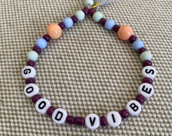 Pearl Bracelet Adult Good Vibes