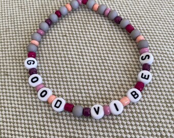 Pearl Bracelet Adult Good Vibes